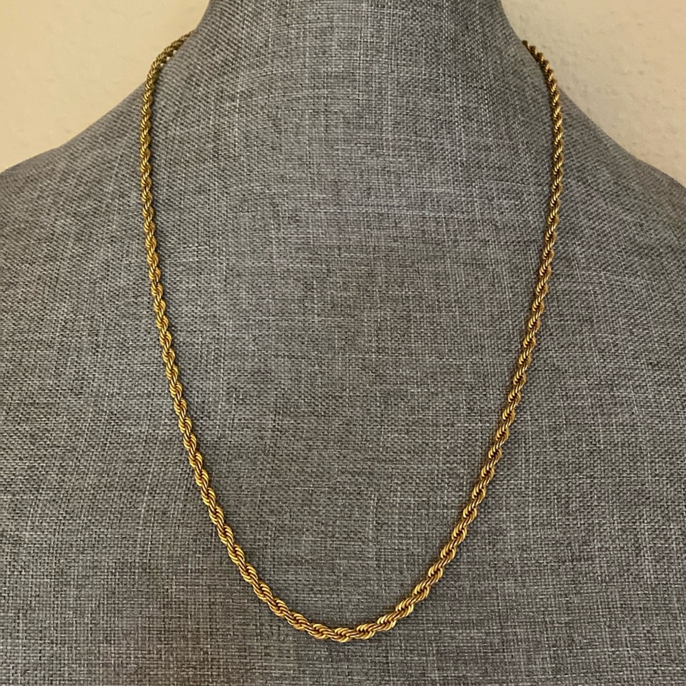 Gold-Plated Twist Necklace